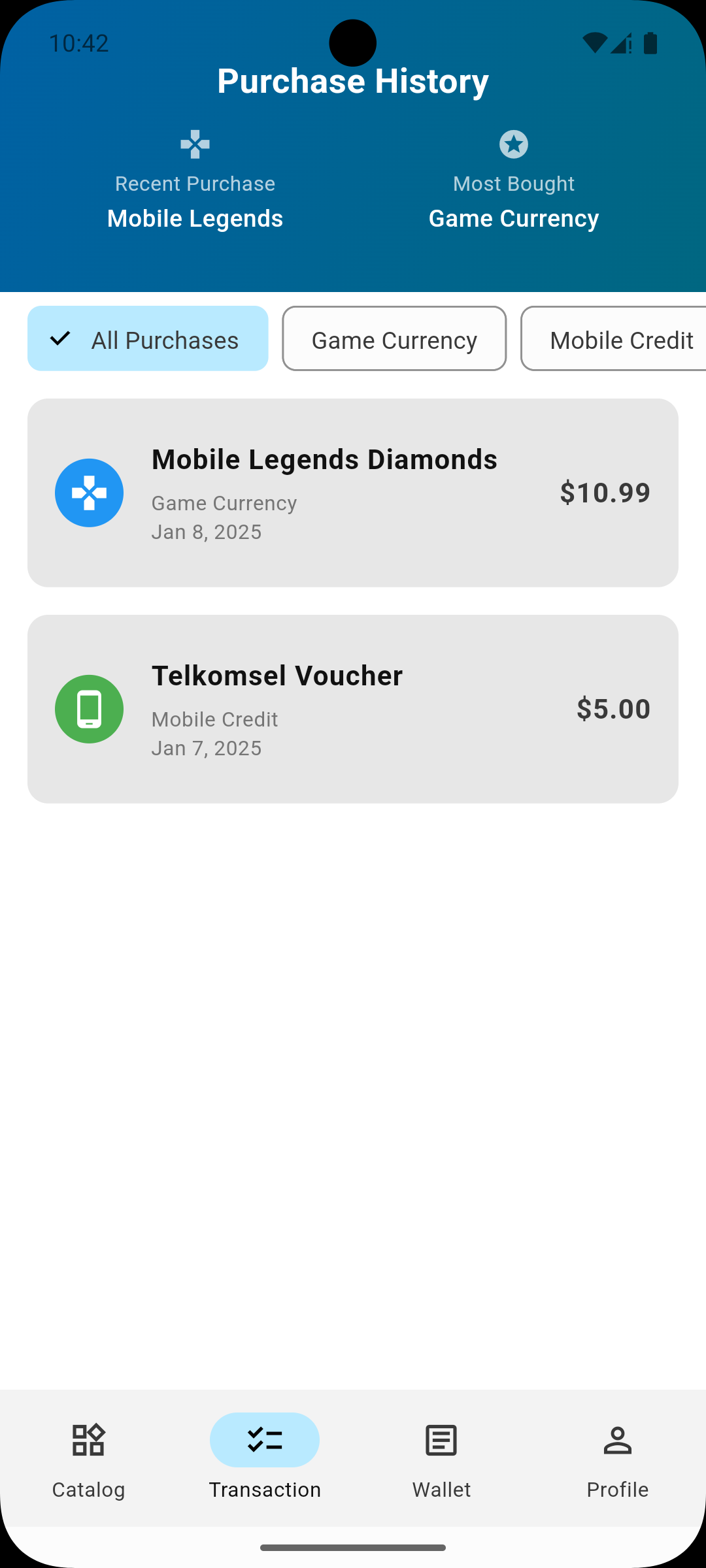 App Interface